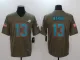 Mens Miami Dolphins #13 Marino Olive Salute to Service Limited Jersey