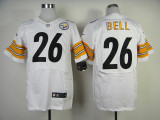 NFL Pittsburgh Steelers #26 Bell White Nike Jersey