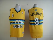 Adidas Denver Nuggets #8 Gallinari Yellow Jersey