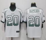 Nike Philadelphia Eagles #20 Dawklns Drift Fashion White Elite Jersey