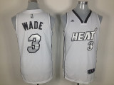 White Dwyane Wade NBA Miami Heat #3 Jersey