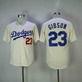 MLB Los Angeles Dodgers #23 Gibson Cream Jersey