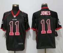 New Nike Atlanta Falcons 11 Jones Drift Fashion Black Elite Jersey
