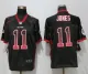 New Nike Atlanta Falcons 11 Jones Drift Fashion Black Elite Jersey