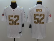 NFL Oakland Raiders #52 Mack White Salute To Service Limited Jersey