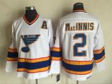 NHL St. Louis Blues #2 MacINNIS White Jersey