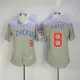MLB Chicago Cubs #8 Happ Grey Elite Jersey