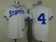 MLB Kansas City Royals #4 White 1974th Throwback Jersey