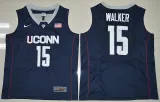 Uconn Huskies Kemba Walker 15 College Basketball Jerseys Blue