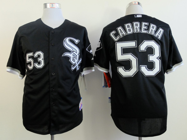 MLB Chicago White Sox #53 Cabrera Black Jersey