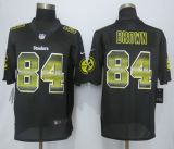 2015 New Nike Pittsburgh Steelers 84 Brown  Black Strobe Limited Jersey