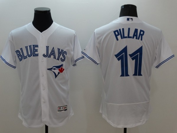 Majestic MLB Toronto Blue Jays #11 Pillar Elite White Jersey