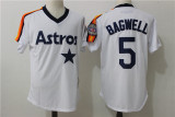 MLB Houston Astros #5 Bagwell White Throwback Jersey