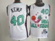 Shawn Kemp Jersey: SuperSonics 1995 All Star throwback #40 Oklahoma City Thunder Jersey In White