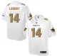 Mens NFL Miami Dolphins #14 Landry White Gold Collection Jersey