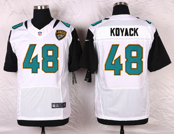 Nike Jacksonville Jaguars #48 Koyack White Elite Jersey