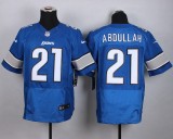 Nike Detroit Lions #21 Abdullah Elite Blue Jersey