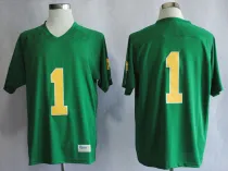 NCAA West Virginia Mountaineer #1 Louis Nix III Navy Green Jersey
