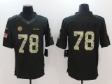 NFL Pittsburgh Steelers #78 Villanueva Salute to Service Jersey