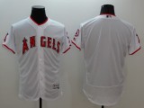 Majestic MLB Los Angeles Angels Blank White Elite Jersey