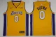 Nike NBA Los Angeles Lakers #0 Kuzma Yellow Jersey