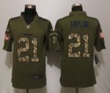 New Nike Washington Redskins 21 Taylor Green Salute To Service Limited Jersey