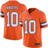 NFL Denver Broncos #10 Sanders Color Rush Orange Jersey