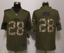 Nike San Francisco 49ers 28 Hyde Green Salute To Service Limited Jersey