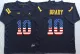 NCAA Michigan Wolverines #10 Brady Blue USA Flag Jersey