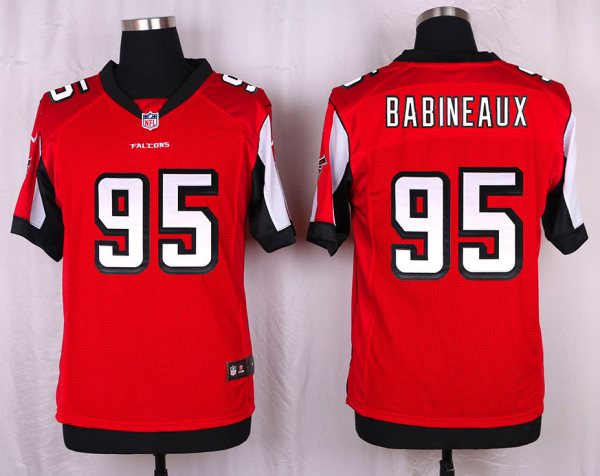 Nike Atlanta Falcons #95 Babineaux Red Elite Jersey