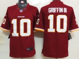 Redskins #10 Robert Griffin III Red Limited Nike NFL Jersey