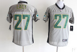 Nike Green Bay Packers #27 Lacy Grey Shadow Elite Jersey