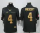 Nike Dallas Cowboys 4 Prescott Gold Anthracite Salute To Service Limited Jersey