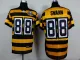 NFL Pittsburgh Steelers #88 Swann Throwback Yellow Black Jersey with 80th Patch