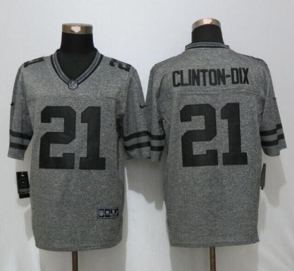 New Nike Green Bay Packers 21 Clinton-Dix Gray Mens Stitched Gridiron Gray Limited Jersey