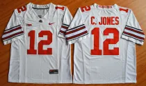 Cardale Jones Diamond Quest Ohio State Buckeyes #12 College Football Playoff Sugar Bowl Special Event Jersey White