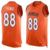 NFL Denver Broncos #88 Thomas Orange Limited Tank Top Jersey
