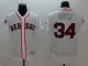 MLB Boston Red Sox #34 Oritz White Elite Jersey
