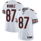 Mens Chicago Bears #87 Waddle White Vapor Limited Jersey