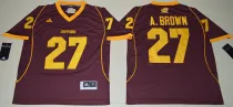 NCAA Central Michigan Chippewas #27 Antonio Brown College Football Maroon Jersey