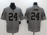 NFL Oakland Raiders #24 Lynch Gridiron Gray II Limited Jersey