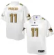 Mens NFL Miami Dolphins #11 Parker White Gold Collection Jersey