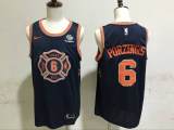 NBA New York Knicks #6 Porzingis Black City Jersey