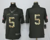 New Nike Buffalo Bills 5 Taylor Anthracite Salute To Service Limited Jersey