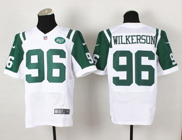 Nike New York jets #96 Wilkerson White Elite Jersey