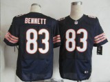Nike Chicago Bears #83 Bennett Blue Elite Jersey