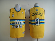 Adidas Denver Nuggets #9 Iguodala Yellow Jersey