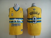 Adidas Denver Nuggets #9 Iguodala Yellow Jersey