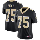 NFL New Orleans Saints #75 Peat Black Vapor Limited Jersey