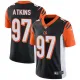 NFL Cincinnati Bengals #97 Atkins Black Vapor Limited Jersey